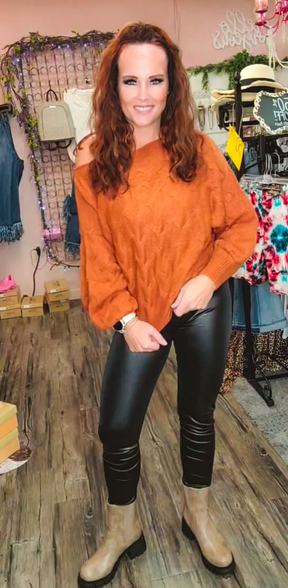 2304 City Lights Pleather leggings – Girls Night Out Boutique