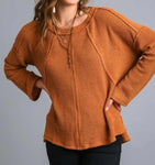 2295 Fall in the Air Waffle Knit Reverse Seam