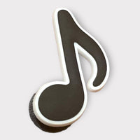 Black and White Music Note Croc Charm
