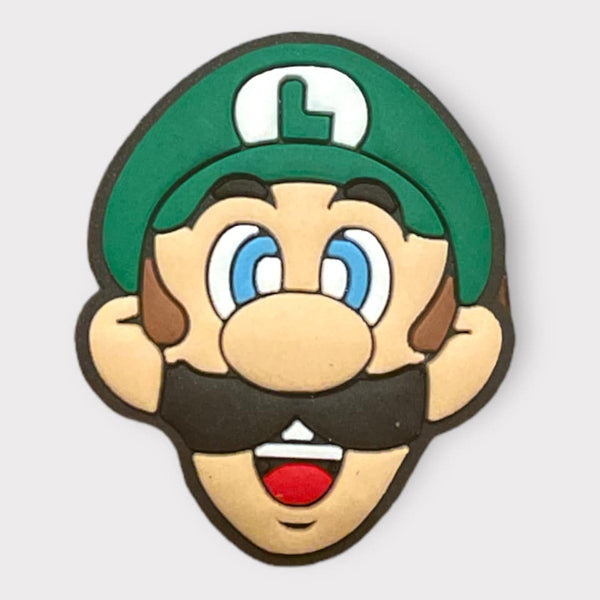 Luigi Head Croc Charm