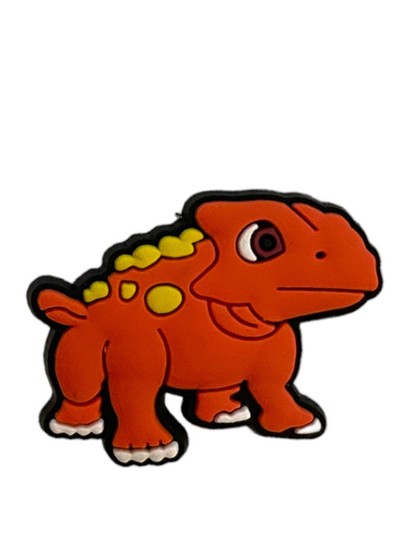Orange Dino Croc Charm