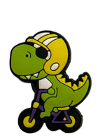 Green Biking T-Rex Croc Charm