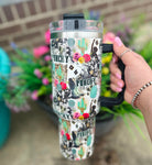 2553 the cowboy collage tumbler