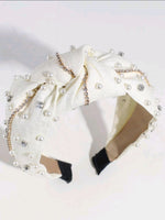 15 - Linen jeweled headband