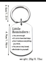 18 Little Reminders keychain