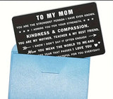 2564 Metal Wallet Card For Mom