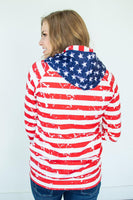 America The Beautiful Women's Double Hooded Sweatshirt