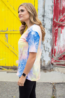 In your Dreams V-Neck Tee | Tie Dye at Dusk