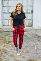 Buffalo Plaid and Polka Joggers- Now available in Kids!