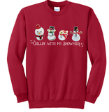Chillin' with my Snowmies Hybrid Sweatshirt