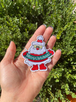 Merry Christmas Banner Santa iron on patch