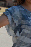 Flutter Sleeve Dress | Camo