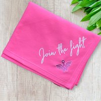 Breast Cancer Awareness Hybrid throw blanket